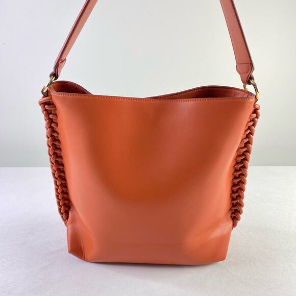 Latouche Burnt Sienna Braided Seam Shoulder Bag - Picture 5 of 10
